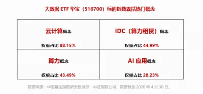 美股AI应用大爆发！Meta开启“付费时代”！华宝基金大数据ETF（516700）早盘上探1.8%，近3日连续吸金！